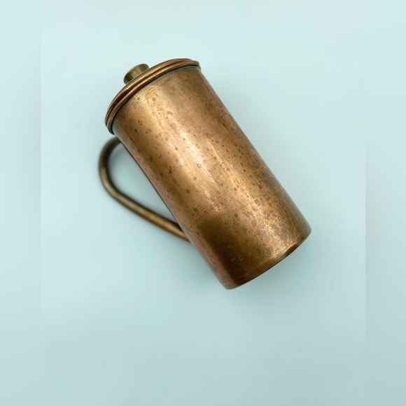 Solid Copper Pitcher with Lid - Picture 3 of 5